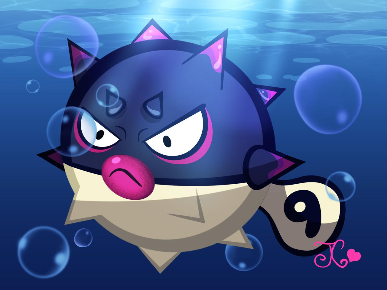 Hisuian_Qwilfish by TheGhoulArtist on DeviantArt