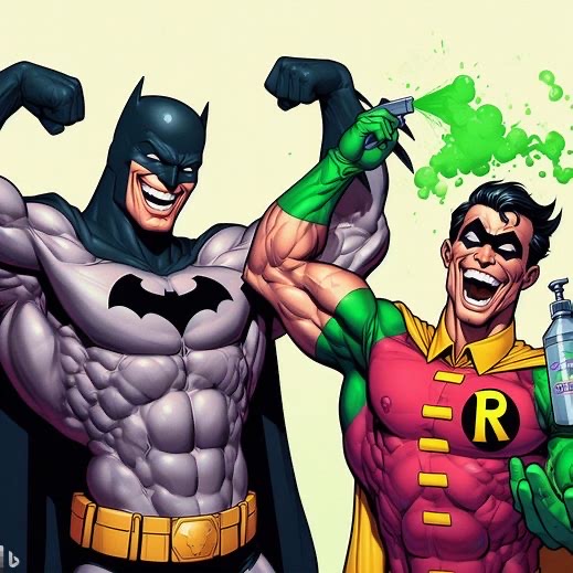 Batman Robin laughing gas by TicklesMan on DeviantArt