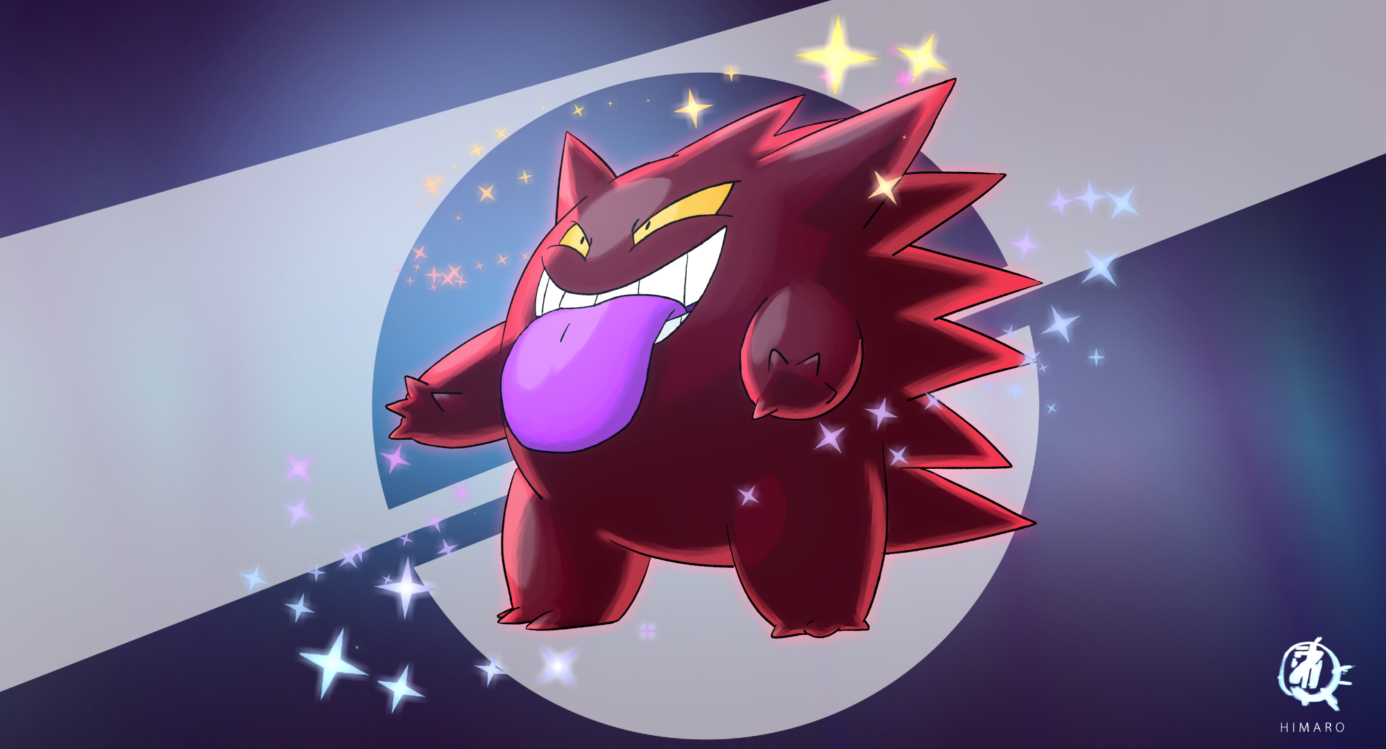 I redesigned shiny gengar : r/pokemon