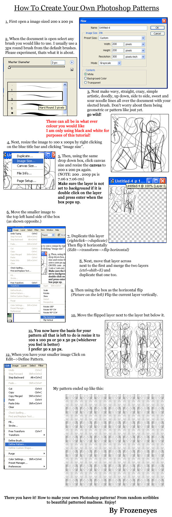 How to Create PS Patterns