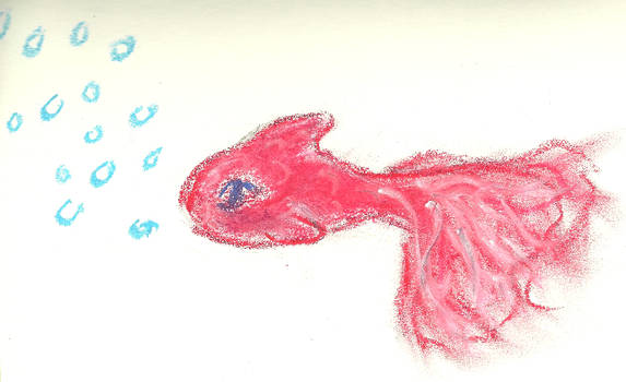 Red fishy blob