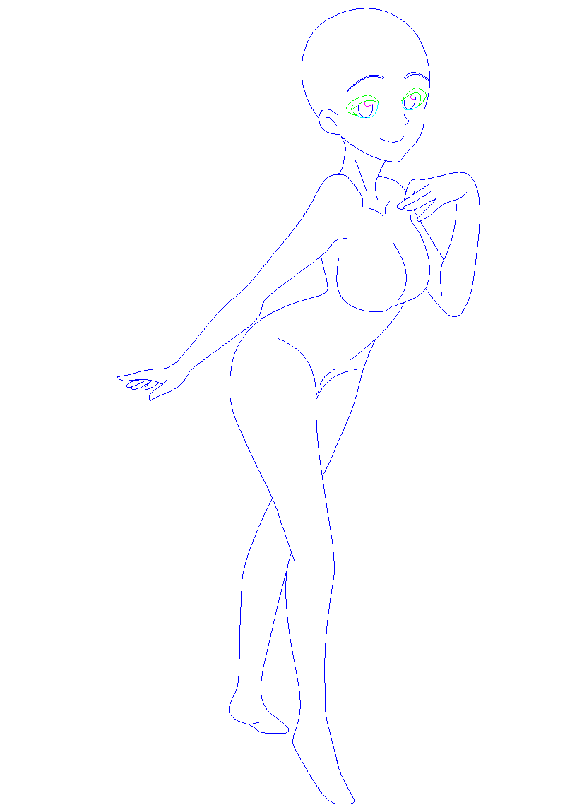 anime base  Anime poses reference, Drawing base, Art poses