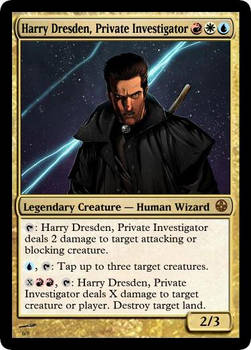 Harry Dresden Private Investigator magic card