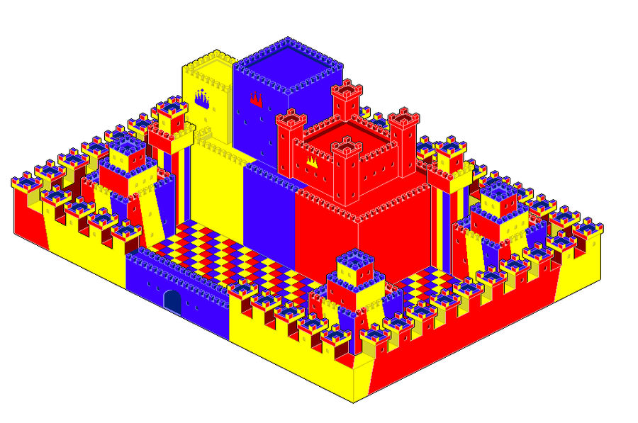 Colour Sorting Castle Primary Color Castle by dragon0693 on DeviantArt