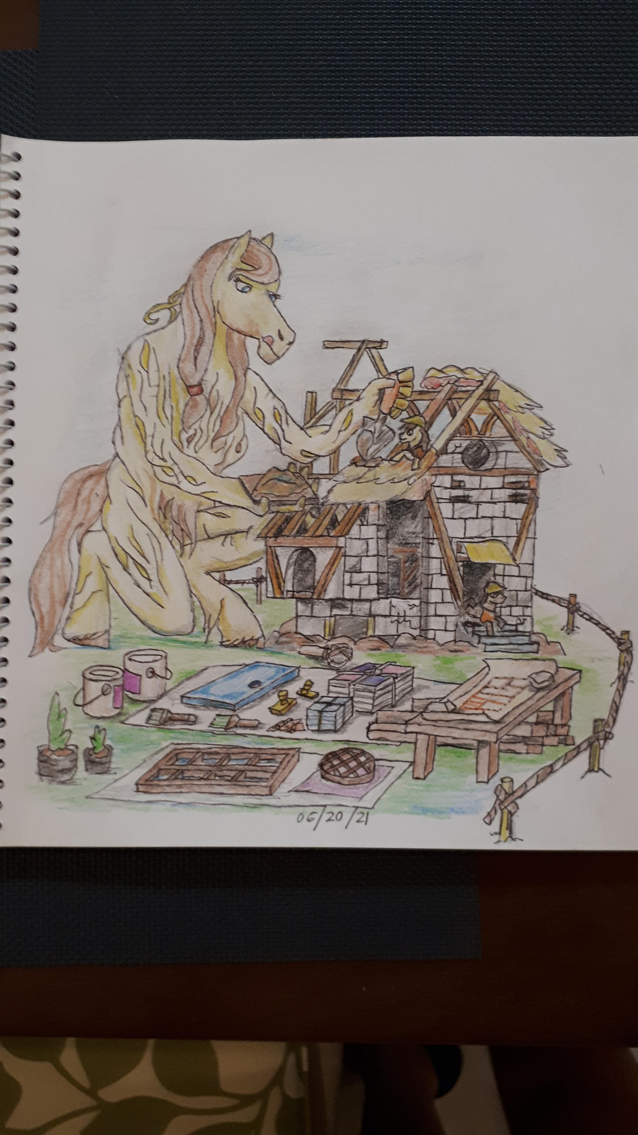 mlp Buttonmash house construction by dragon0693 on DeviantArt