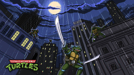 teenage mutant ninja turtles (pixel art) gif