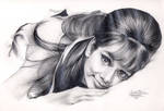 Audrey Hepburn 145 graphite by Ethan-Carl