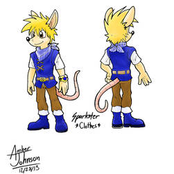 Sparkster- Civilian Clothes by TabbyWesa