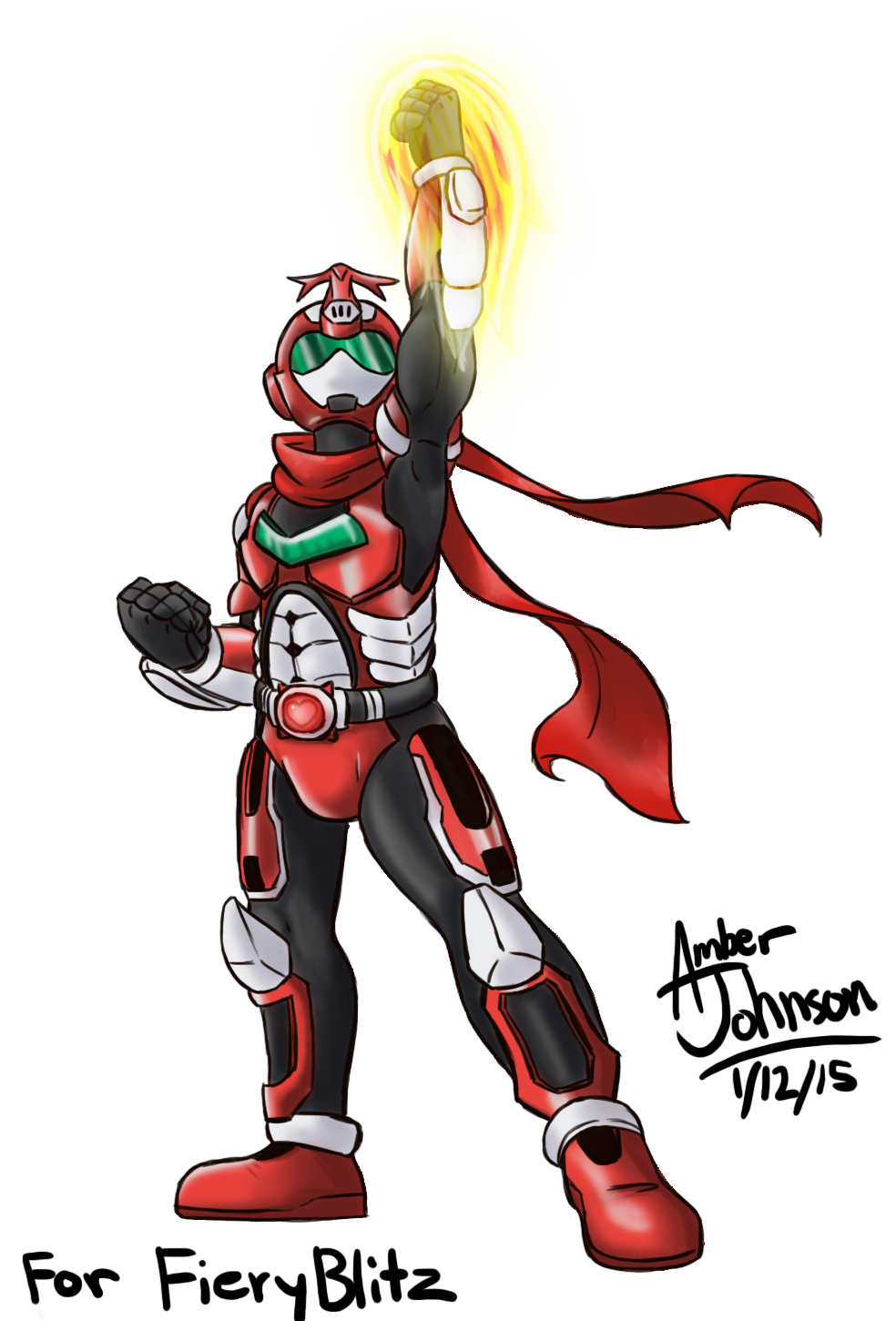 Stream Commission - Kamen Rider Red Burn