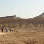 Walking inside the crater