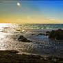 Achziv beach in the sunlight