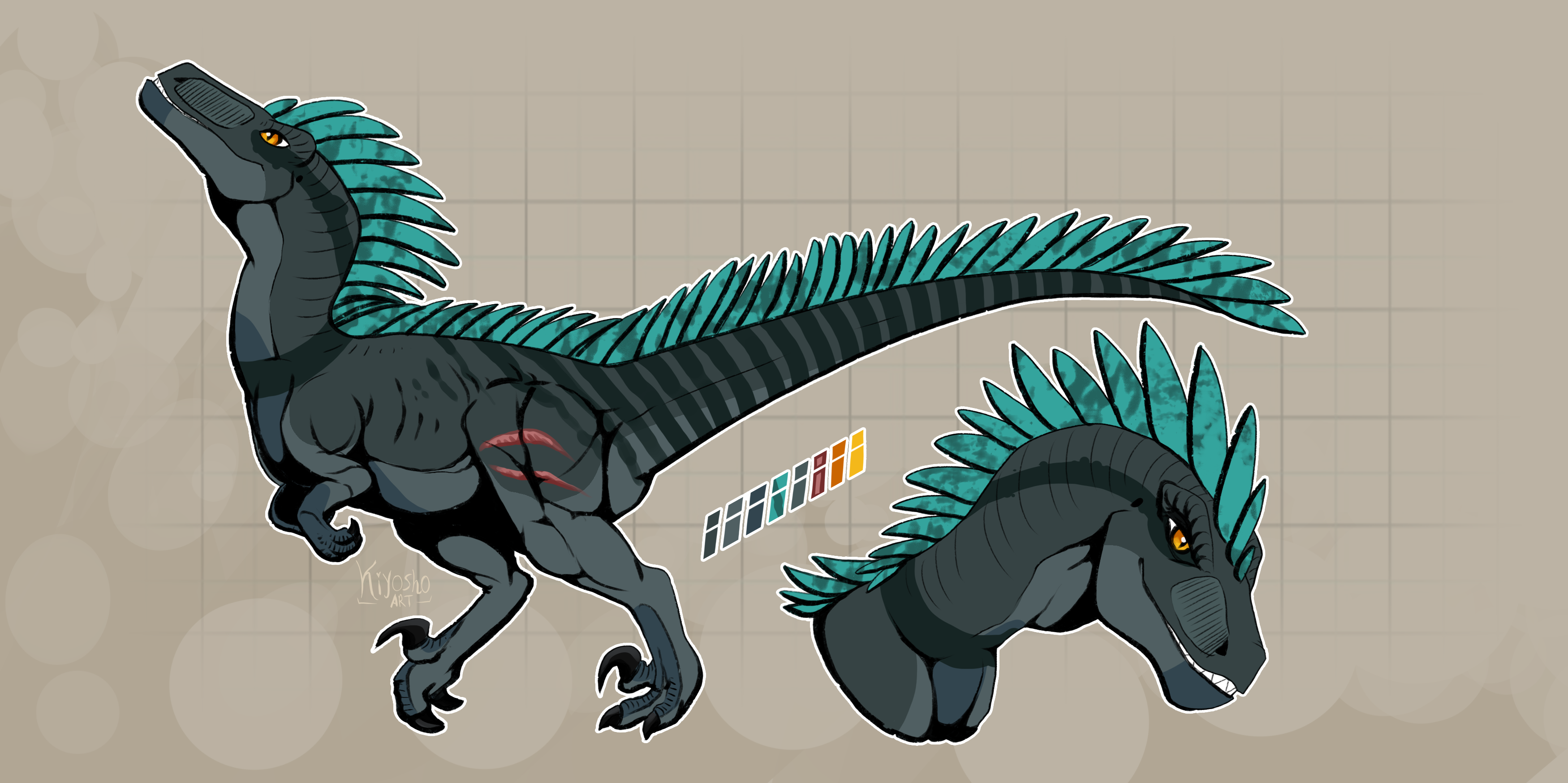 Bolt Raptor Deviantart Raptor Reference by BlueDogFang on DeviantArt