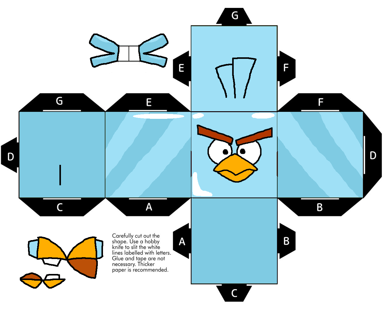 Ice Bird Angry Birds Space cubeecraft by theoggabogga on DeviantArt