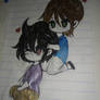 A Chibi drawing of My Boyfriend and I ~