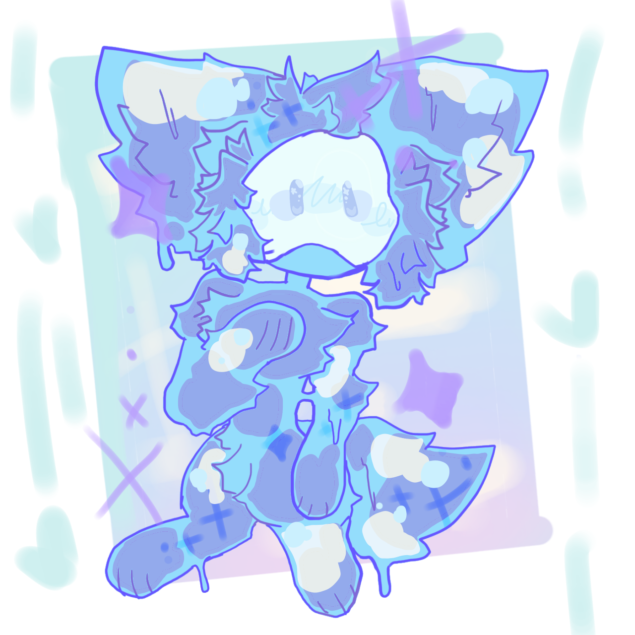 Diamond slime pup for Kaiju paradise