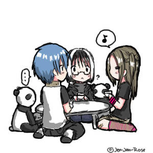 Panda tea party time