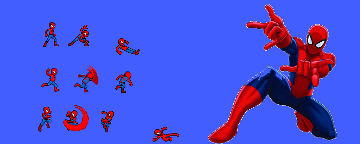 Spiderman Sprite Sheet Mini Concept by EpicnessFolk on DeviantArt