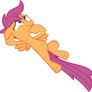 Just Scootaloo Giggling At The Sky (Vector)