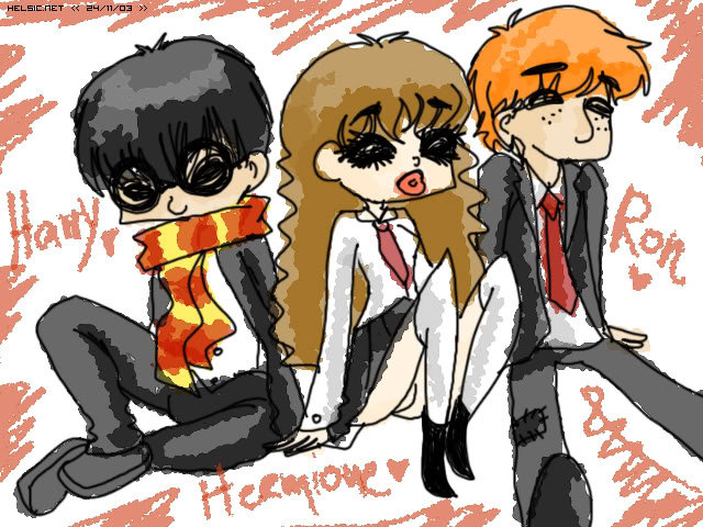 Harry, Hermione and Ron