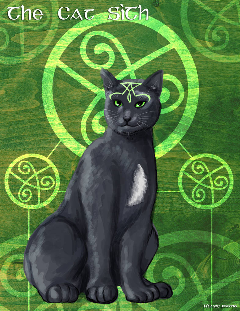 Cat Sith (Mythical cats series ) by Helsic on DeviantArt
