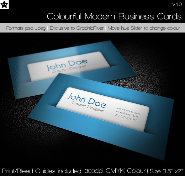 Colorful Modern Business Cards