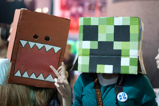 Meat girl and Creeper