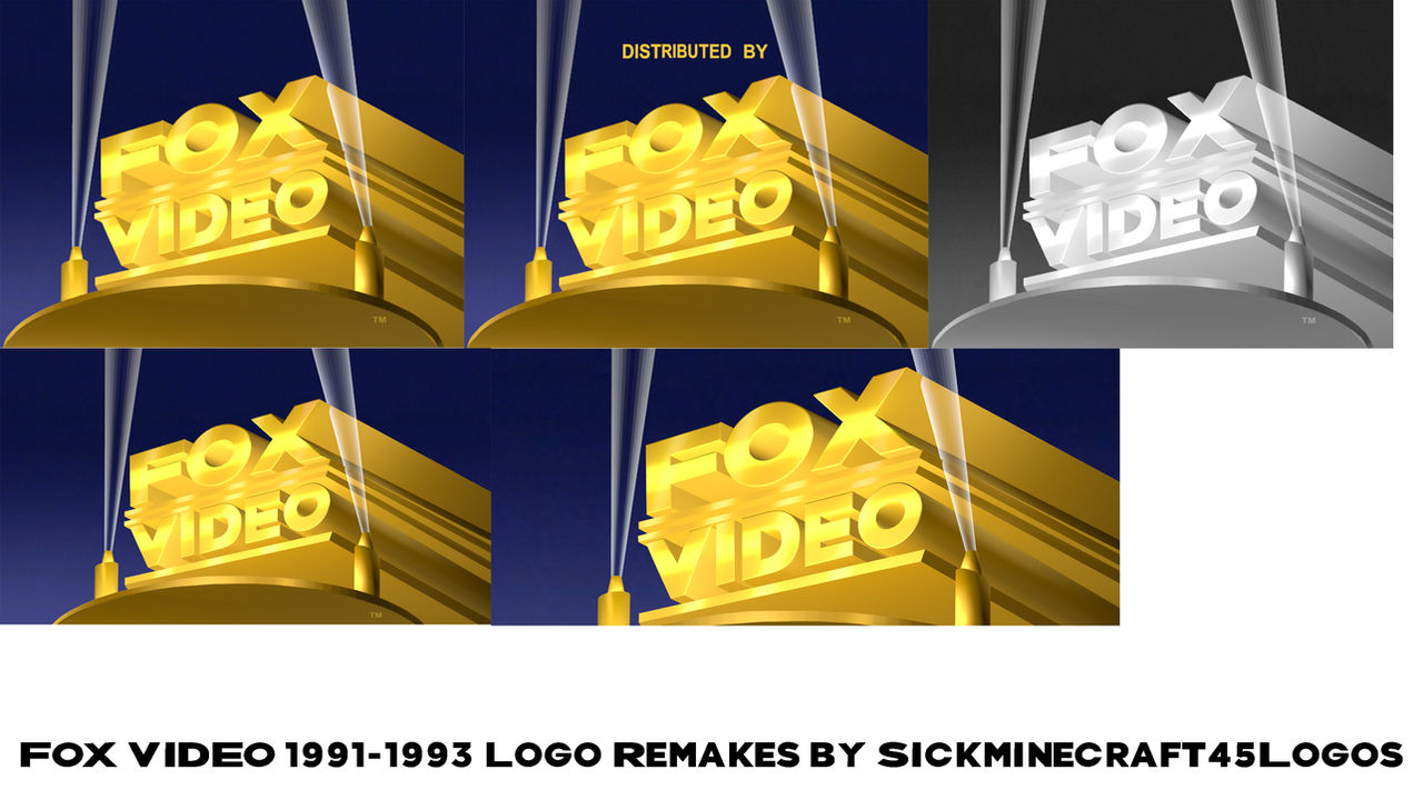 Fox Video Deviantart Fox Video 1991-1993 Logo Remakes V1 by Sickminecraft45Logos on DeviantArt