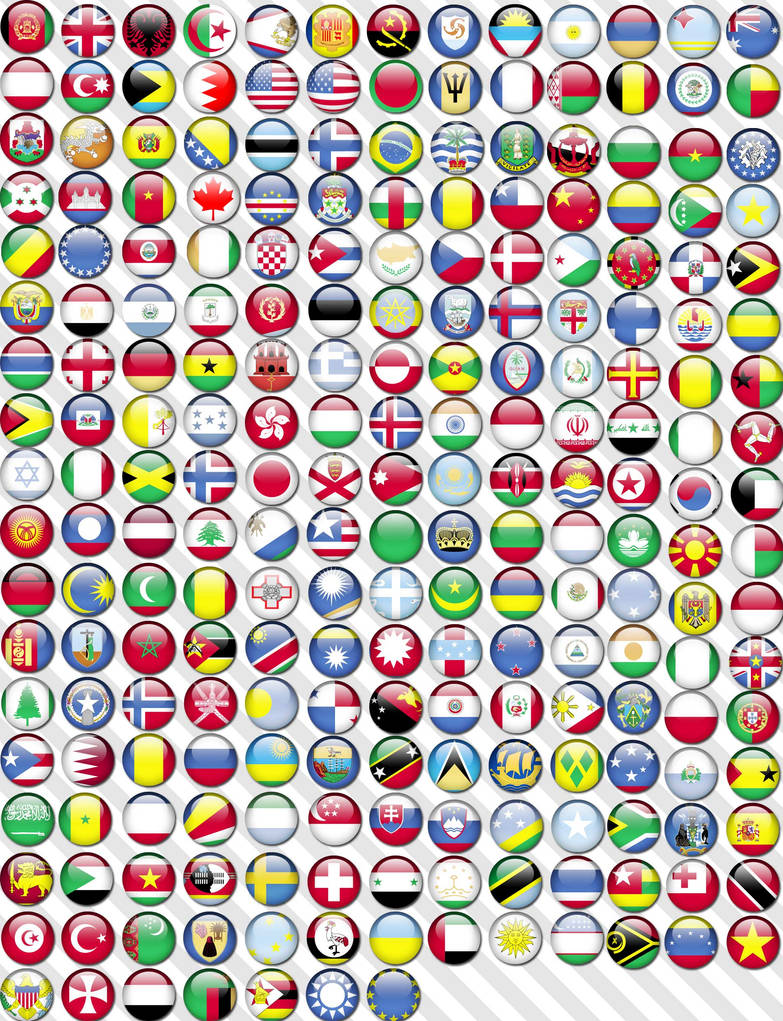 Flag Orbs of the World by BlueCup