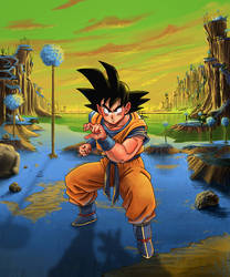 Goku on Namek