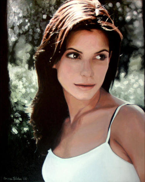 Sandra Bullock Painting