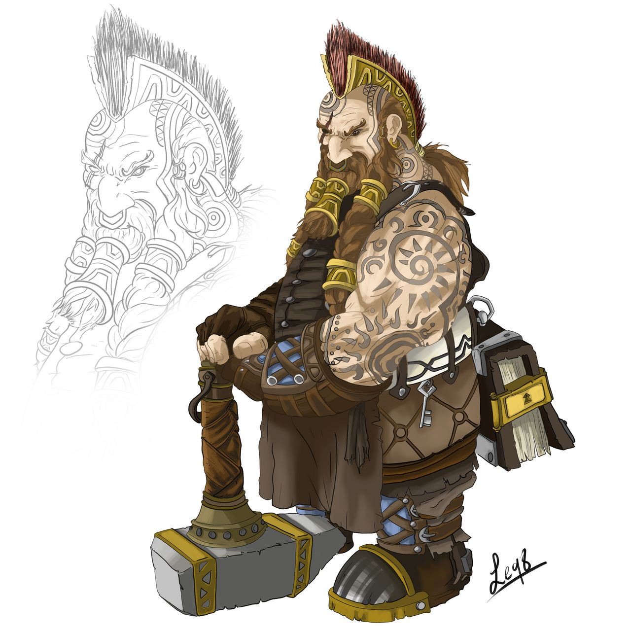 Dwarf concept 5 by LeoGuti on DeviantArt