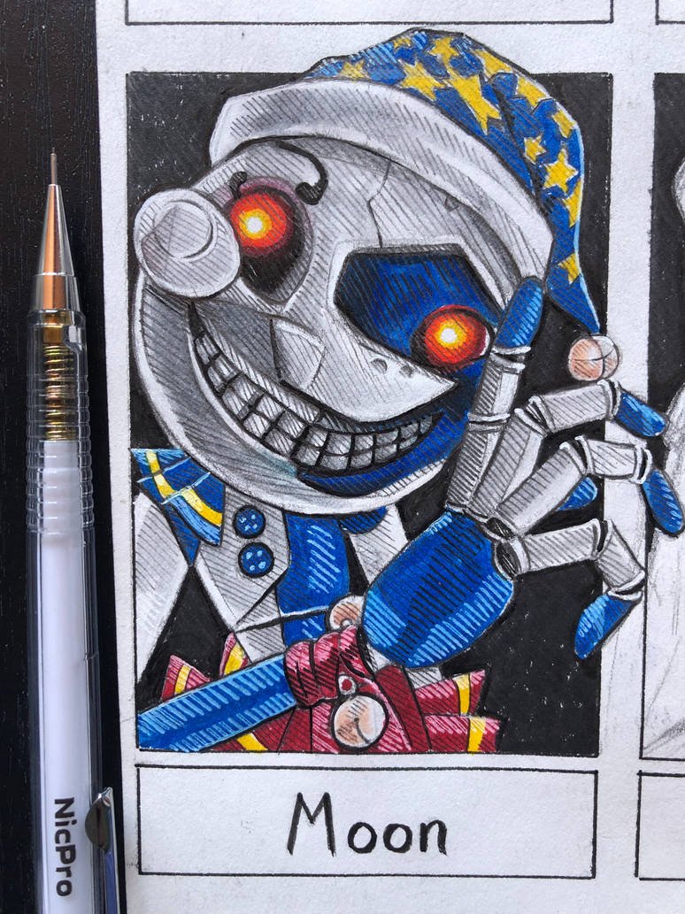 Moon from FNAF Security Breach by ReichenArt on DeviantArt