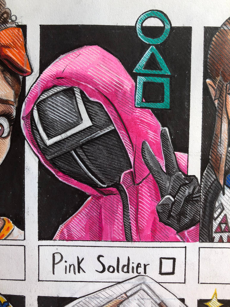 Pink Guard | Squid Game by ReichenArt on DeviantArt