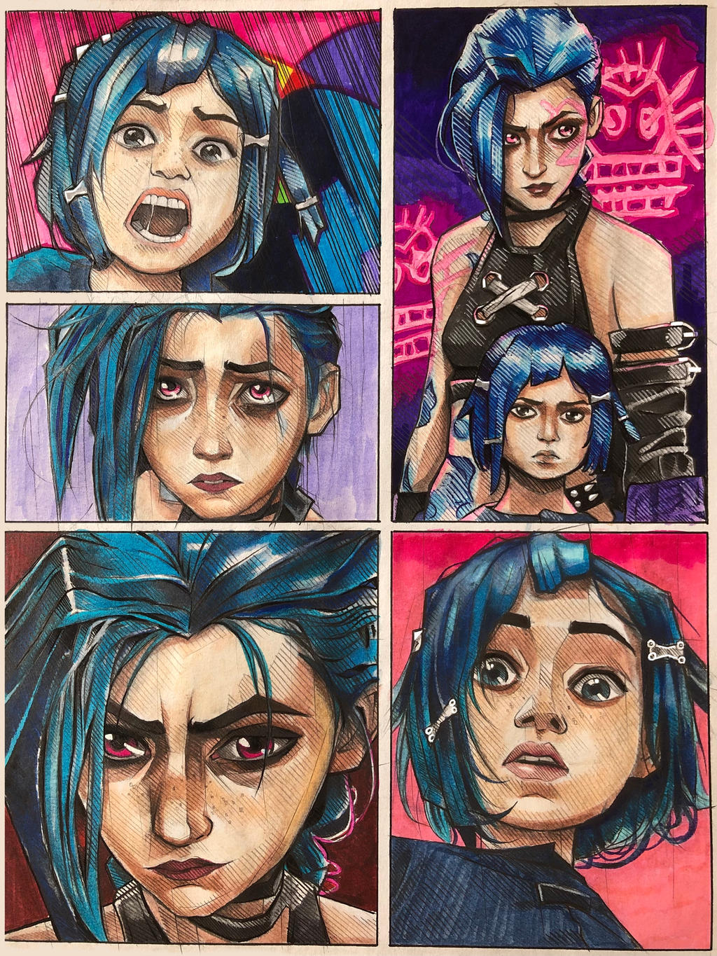 Jinx and Powder by ReichenArt on DeviantArt
