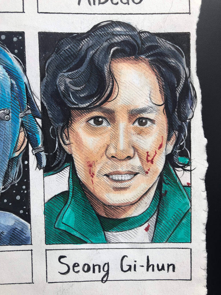 Gihun from Squid Game by ReichenArt on DeviantArt