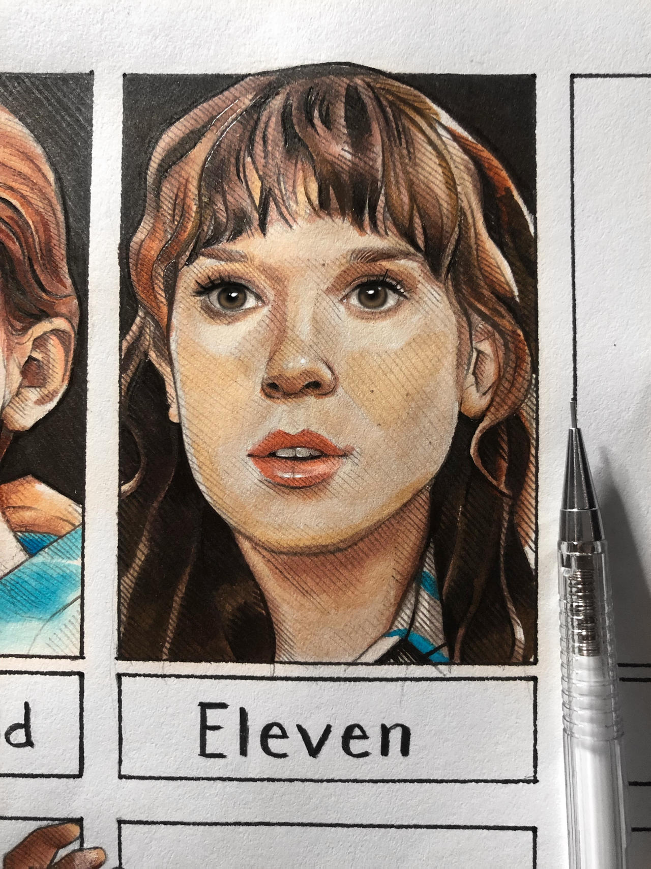 Eleven Draw Eleven Sketch | Stranger Things by ReichenArt on DeviantArt