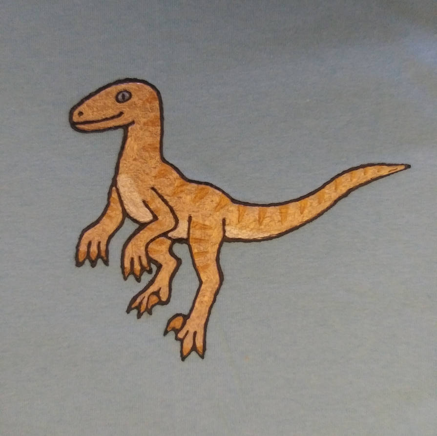 Golden Tiger Striped Raptor by VelociraptorKitten on DeviantArt