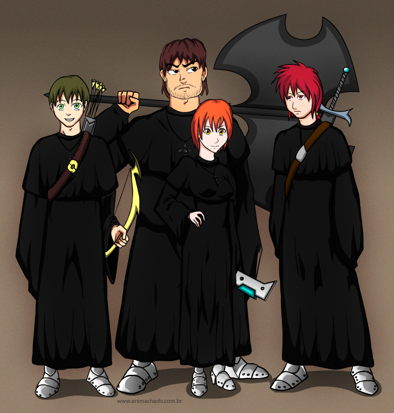 Joseph, Albert, Andressa and Cristian by Animachado