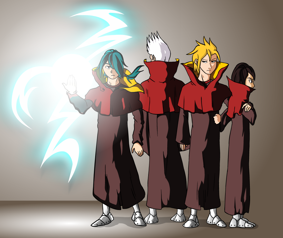 Sparkus, Brito, Nicolas and Oto by Animachado