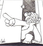 Beware The Monkey by Giokid