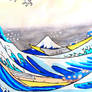 The Great Wave ~ Mount Fuji // Closeup