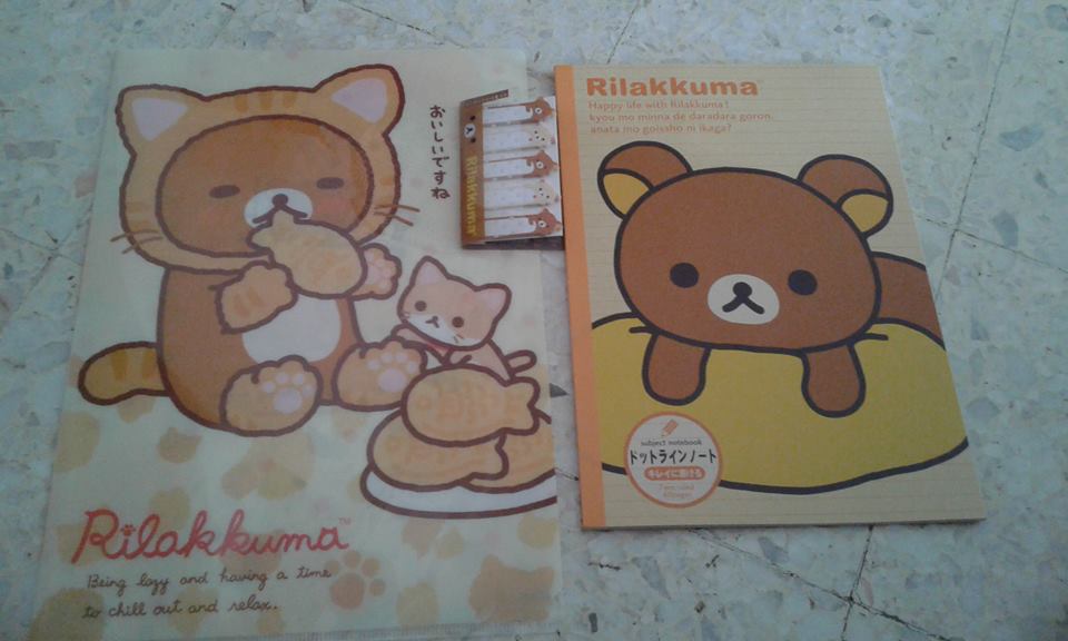 My gifts from my Japanese friend. Rilakkuma~~