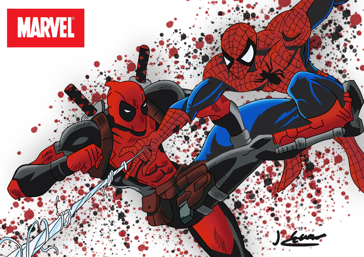 Spiderman and Deadpool by Jordanix1 on DeviantArt