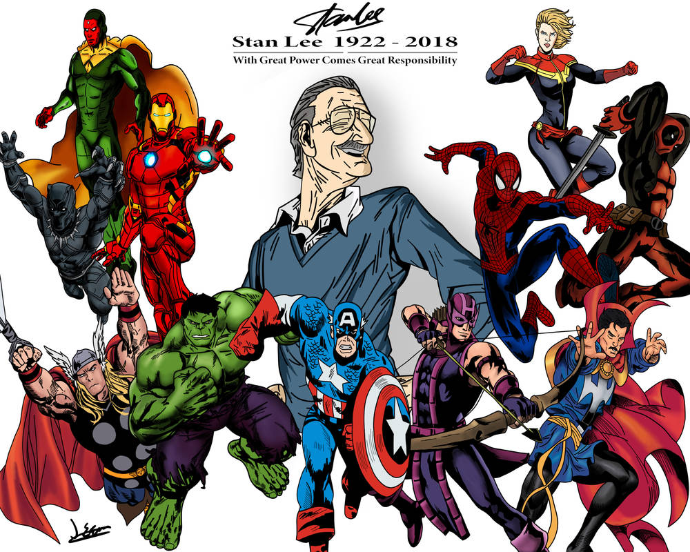 Marvel Comics TITANS 24 X 30 Inch Reproduction Poster - Stan Lee  Superhero