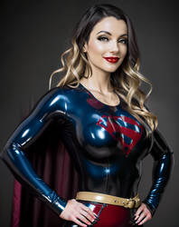 Supergirl in latex