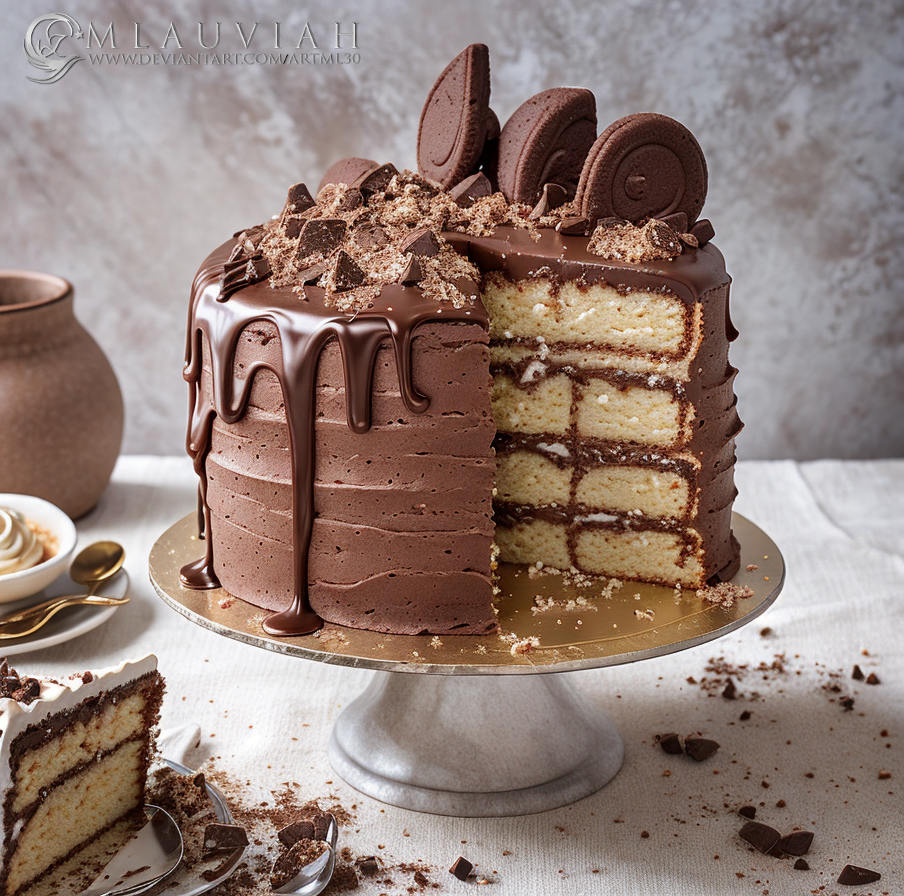 Cake Crackes Chocolate by ArtML30 on DeviantArt