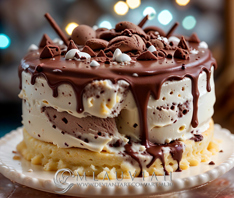 Alfajor Ice Cream Cake by ArtML30 on DeviantArt