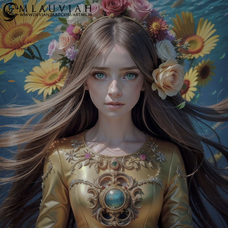 Princess of Flowers Golden by ArtML30 on DeviantArt