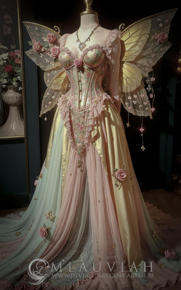 Aqua Fairy Elf Gown by glimmerwood on DeviantArt