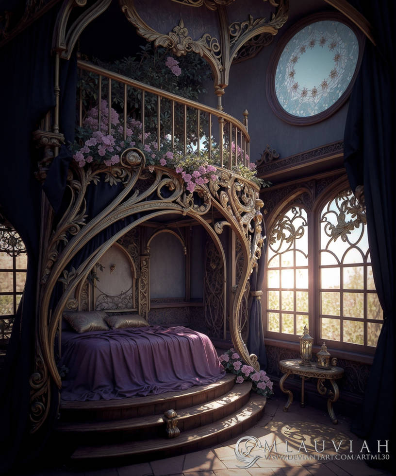 Bedroom in Garden Tree by ArtML30 on DeviantArt